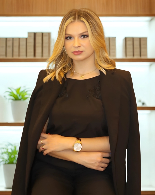 Advogada Joana Melo no escritório